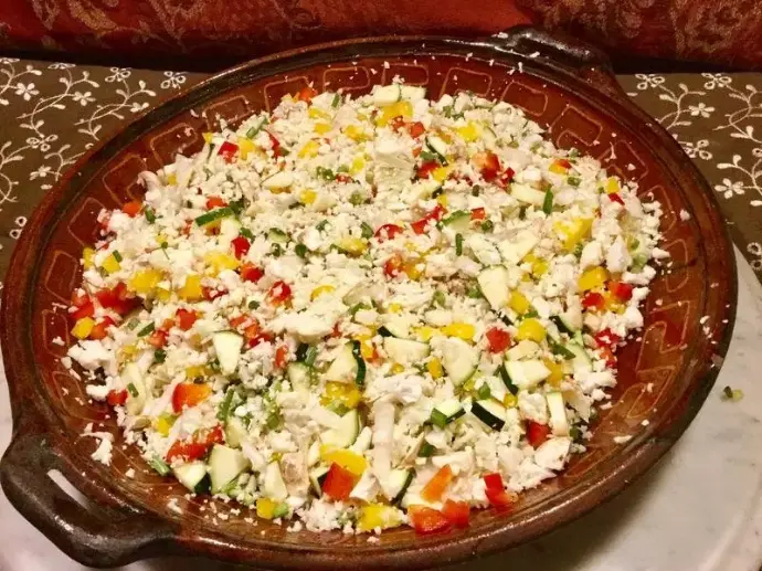 Raw Vegan Cauliflower "Couscous"